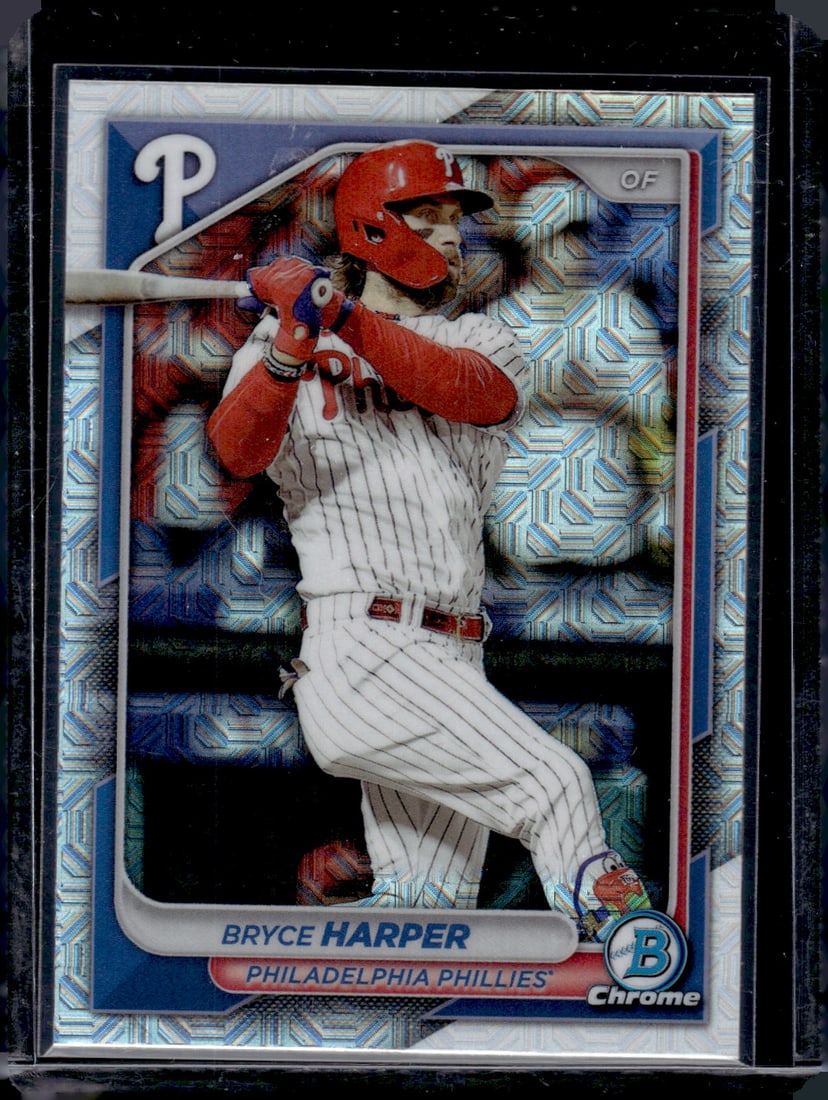 Bryce Harper Mojo Refractor 2024 Bowman Chrome #37 (1 of 2)