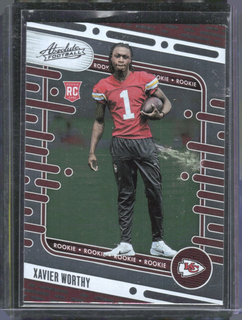 Xavier Worthy Rookie 2024 Panini Absolute #128 (1 of 2)