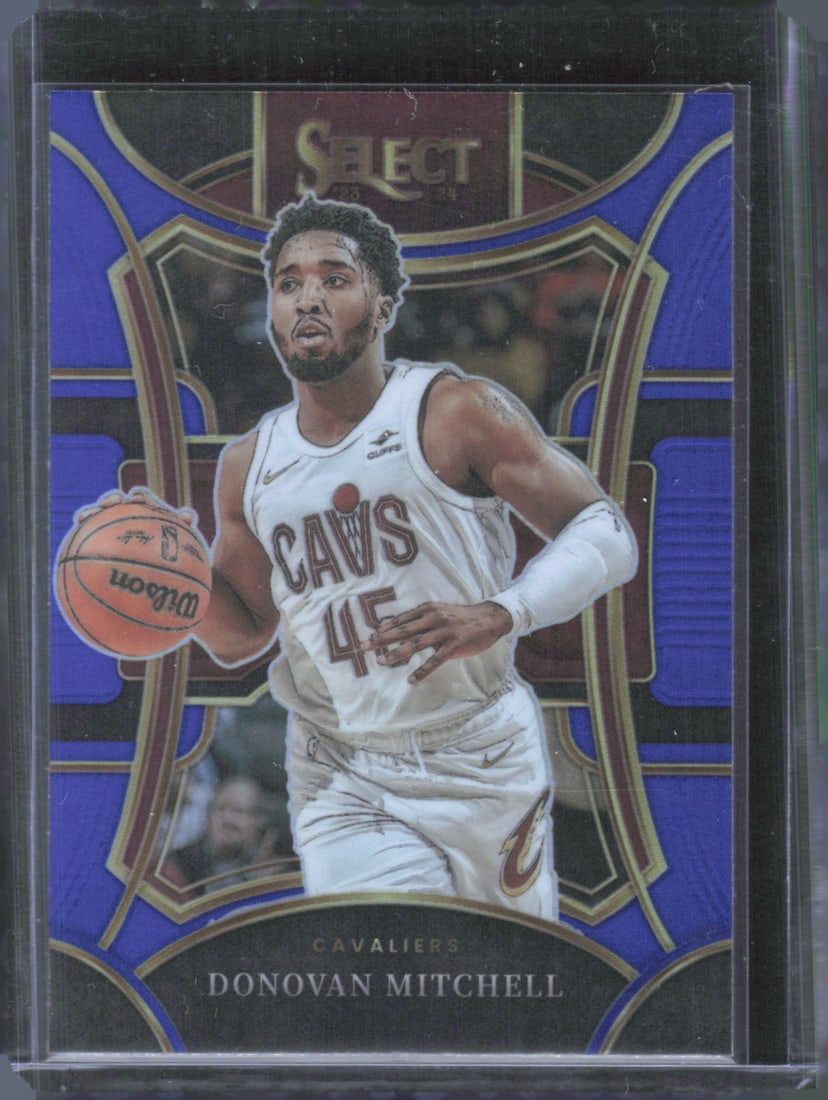 Donovan Mitchell Blue Prizms 2023-24 Panini Select #363 (1 of 2)