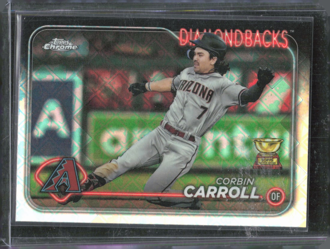 Corbin Carroll 2024 Topps Chrome Logofractor Edition #267: Corbin Carroll 2024 Topps Chrome Logofractor Edition #267