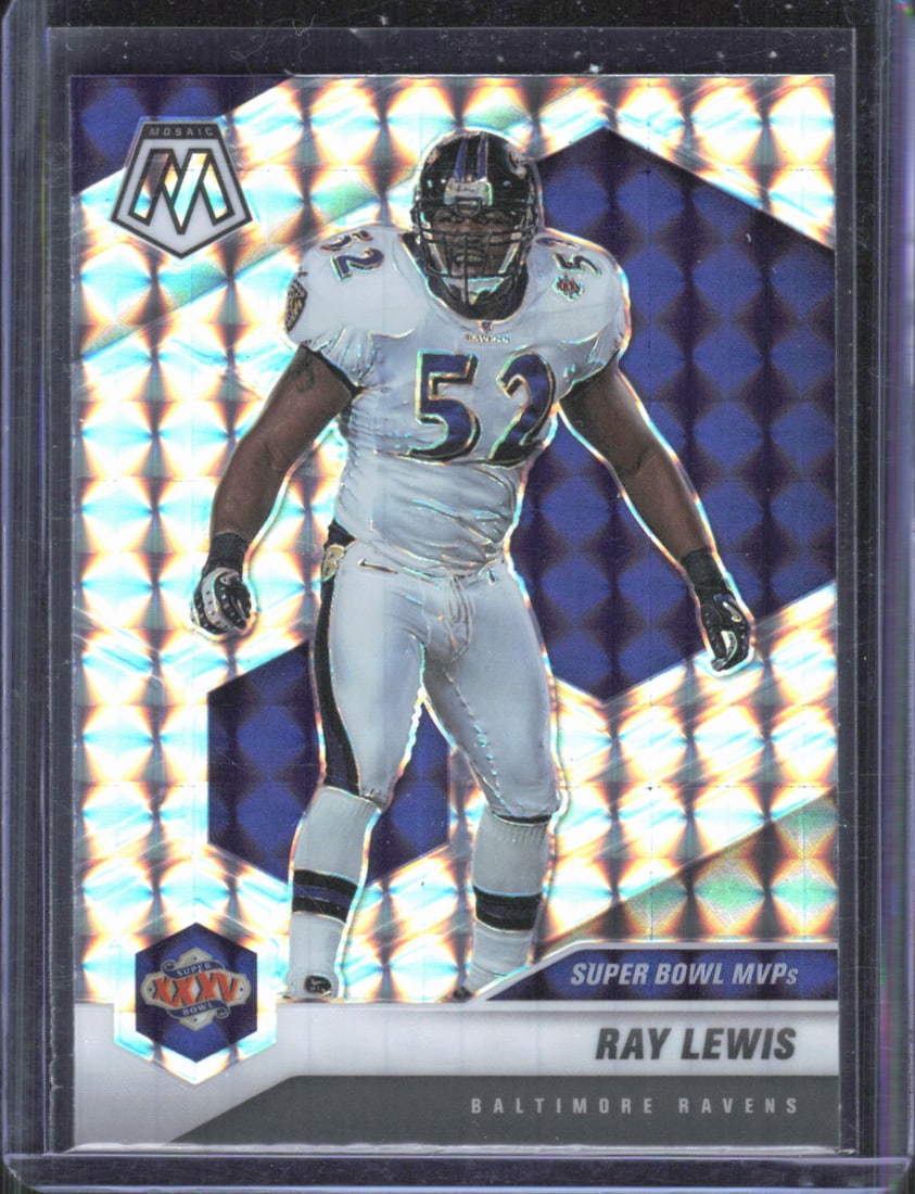 Ray Lewis Silver Mosaic Prizm 2021 Panini Mosaic #290: Ray Lewis Silver Mosaic Prizm 2021 Panini Mosaic #290