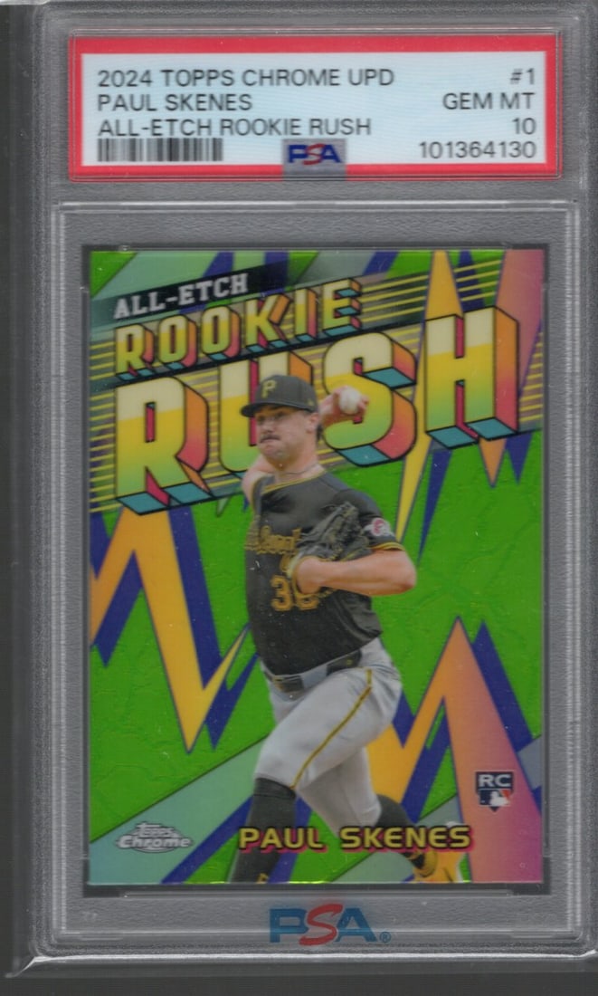 Paul Skenes All-Etch Rookie Rush RC 2024 Topps Chrome Update #CAERU-1 PSA 10 (1 of 2)