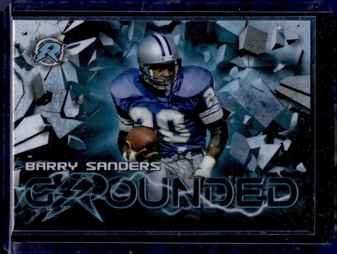 Barry Sanders Resurgence Grounded Refractor 2023 Topps Chrome #RG-6: Barry Sanders Resurgence Grounded Refractor 2023 Topps Chrome #RG-6