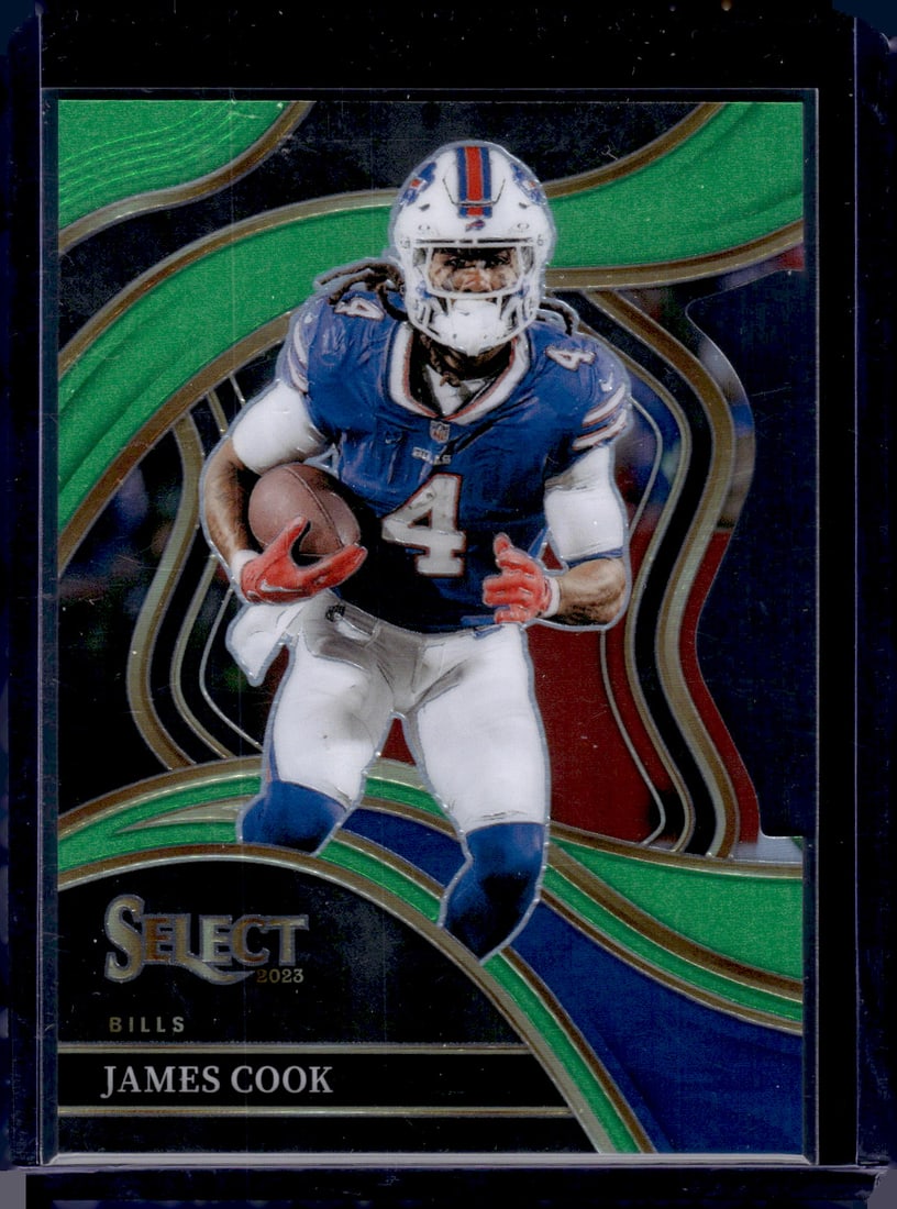 James Cook Neon Green Prizm Club Level Die Cut /499 2023 Panini Select #262: James Cook Neon Green Prizm Club Level Die Cut /499 2023 Panini Select #262