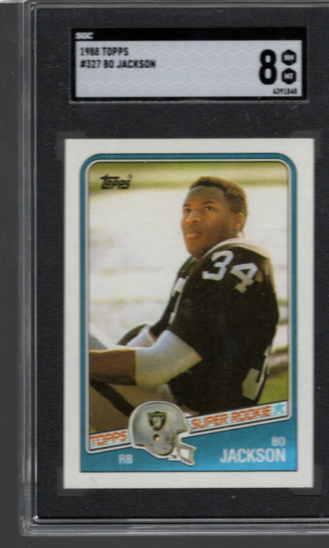 Bo Jackson RC 1988 Topps #327 SGC 8 (1 of 2)