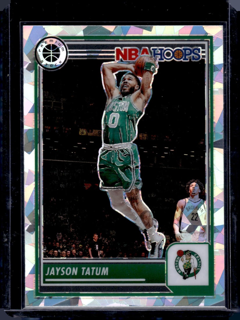 Jayson Tatum Cracked Ice Prizm 2023-24 Panini Premium Stock #265 (1 of 2)