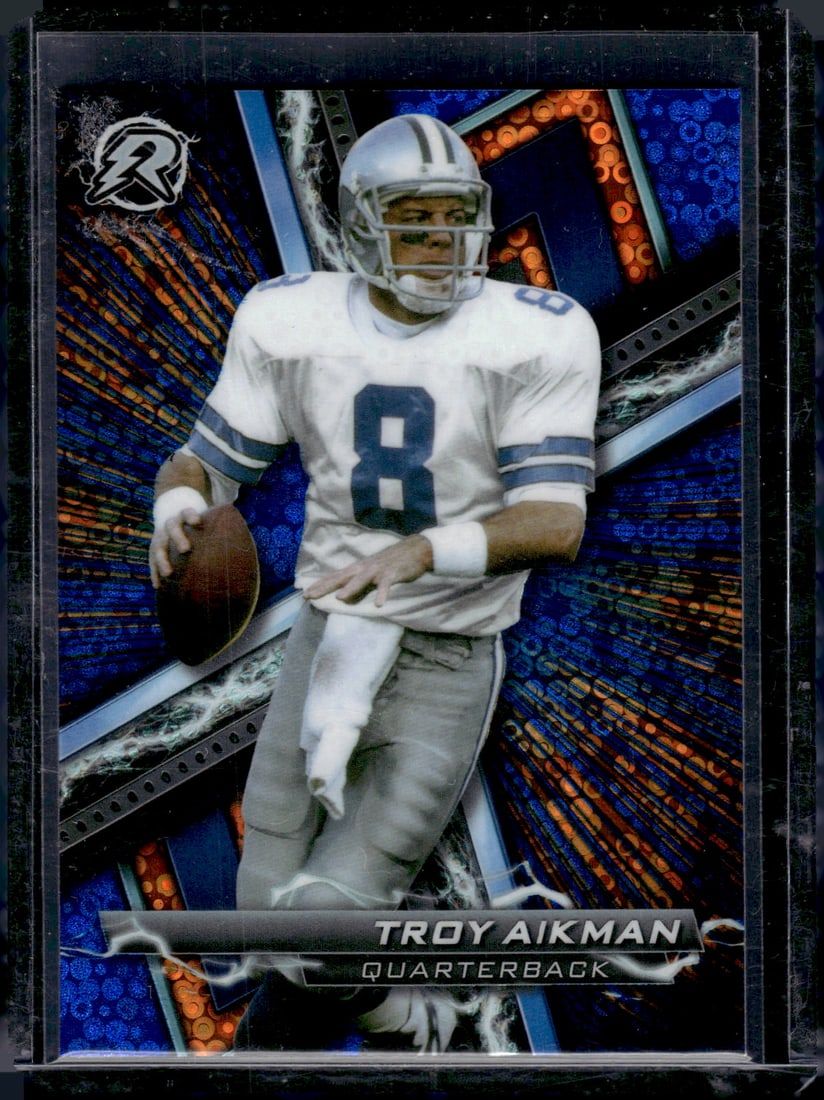 Troy Aikman Blue & Orange Spark Resurgence 2023 Topps Composite #75: Troy Aikman Blue & Orange Spark Resurgence 2023 Topps Composite #75