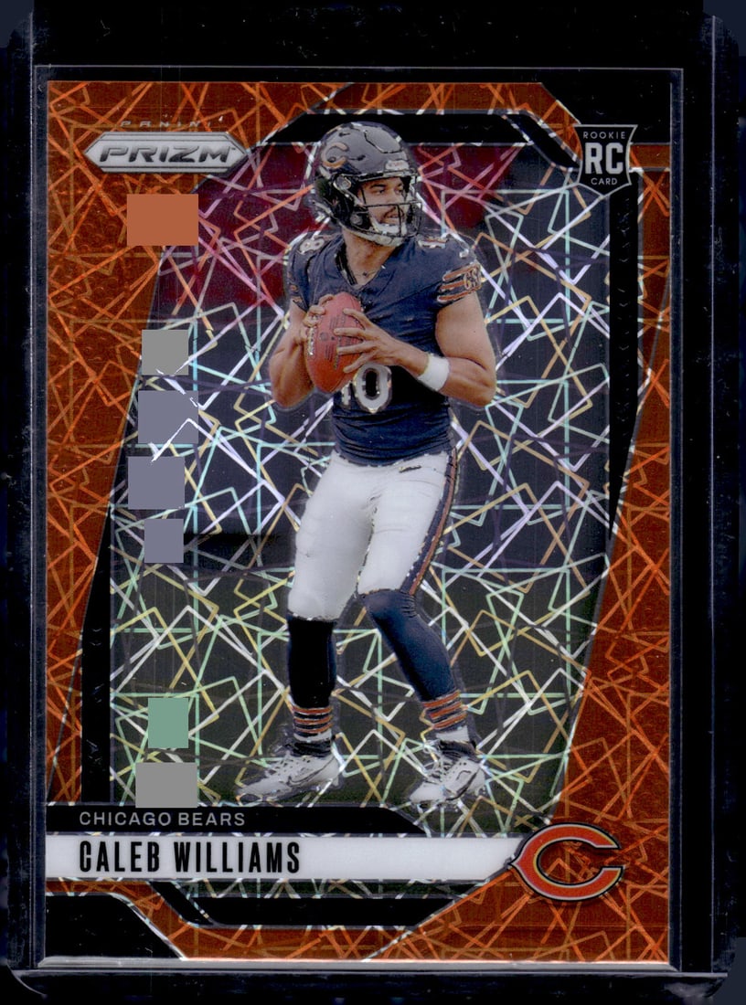 Caleb Williams Orange Lazer Prizm RC 2024 Panini Prizm #301: Caleb Williams Orange Lazer Prizm RC 2024 Panini Prizm #301
