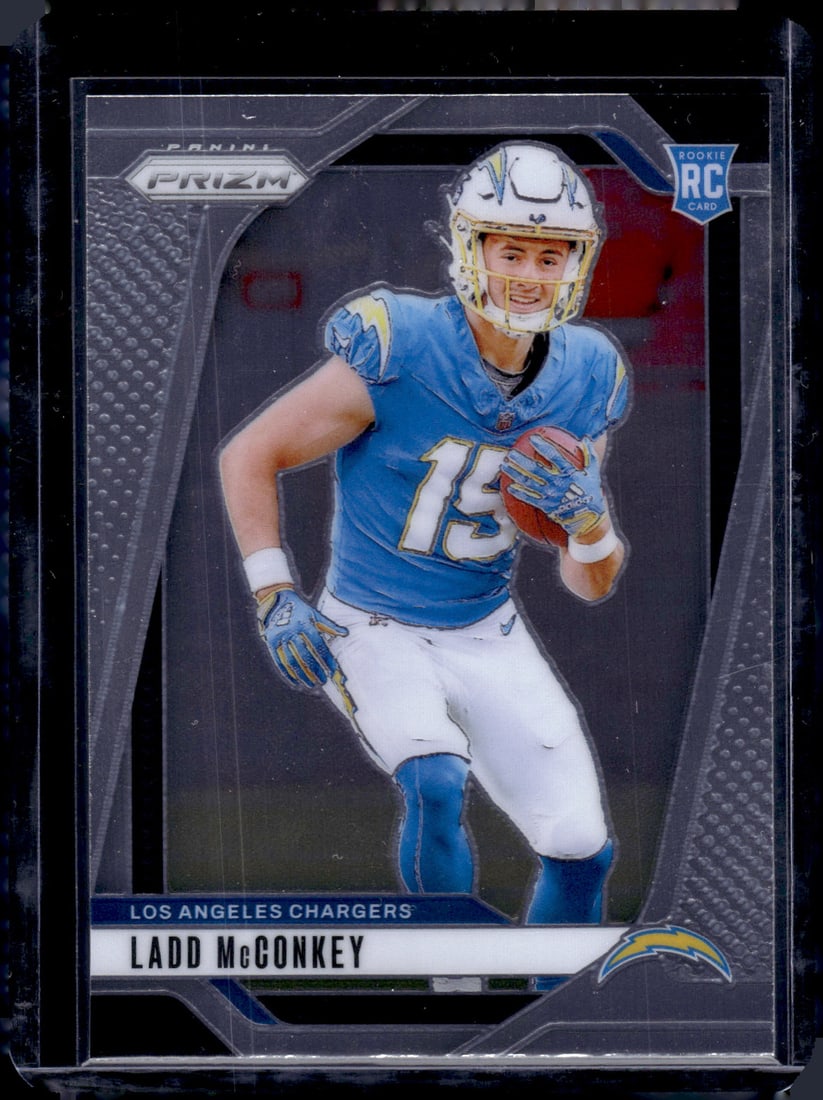 Ladd McConkey RC 2024 Panini Prizm #365: Ladd McConkey RC 2024 Panini Prizm #365