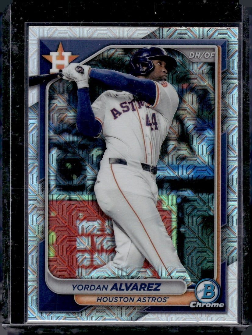 Yordan Alvarez Mojo Refractor RC 2024 Bowman Chrome #48: Yordan Alvarez Mojo Refractor RC 2024 Bowman Chrome #48