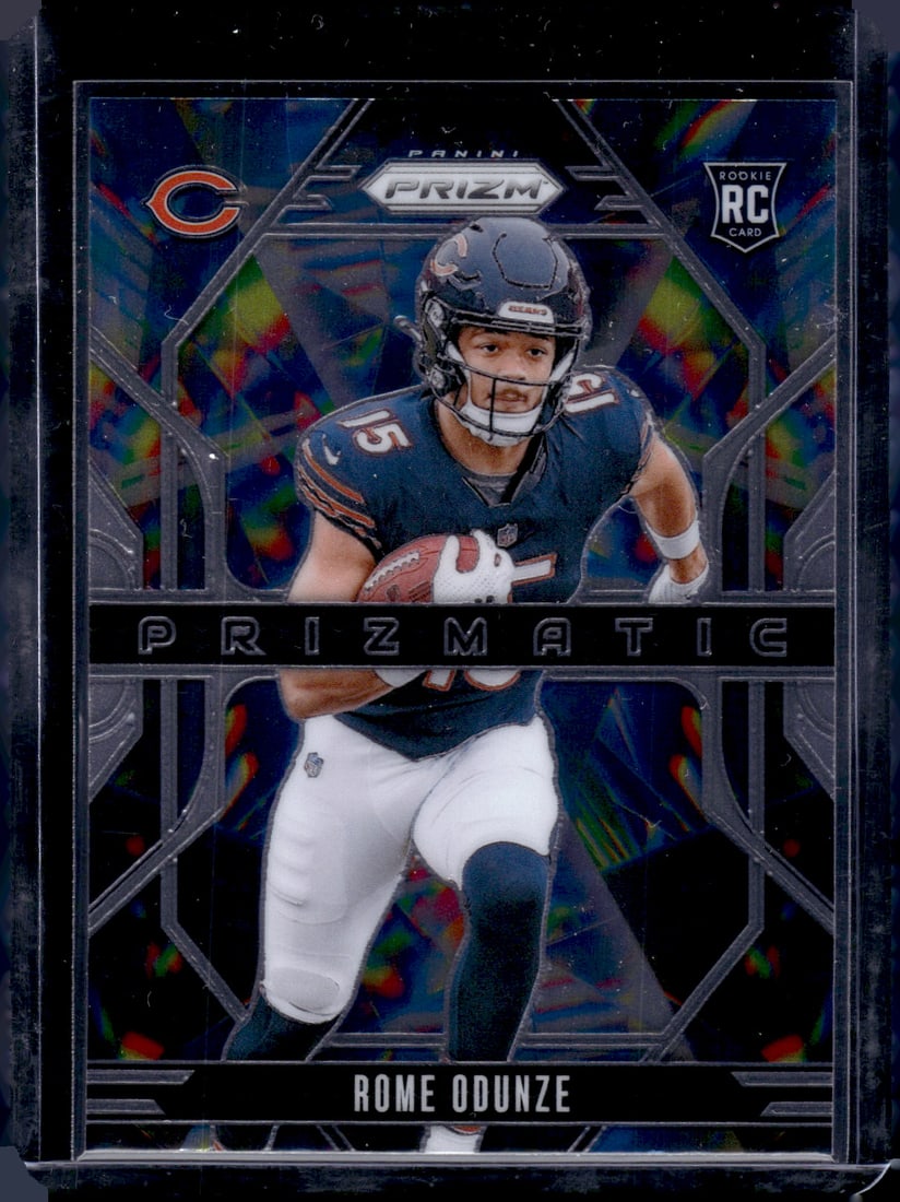Rome Odunze Prizmatic RC 2024 Panini Prizm #9: Rome Odunze Prizmatic RC 2024 Panini Prizm #9