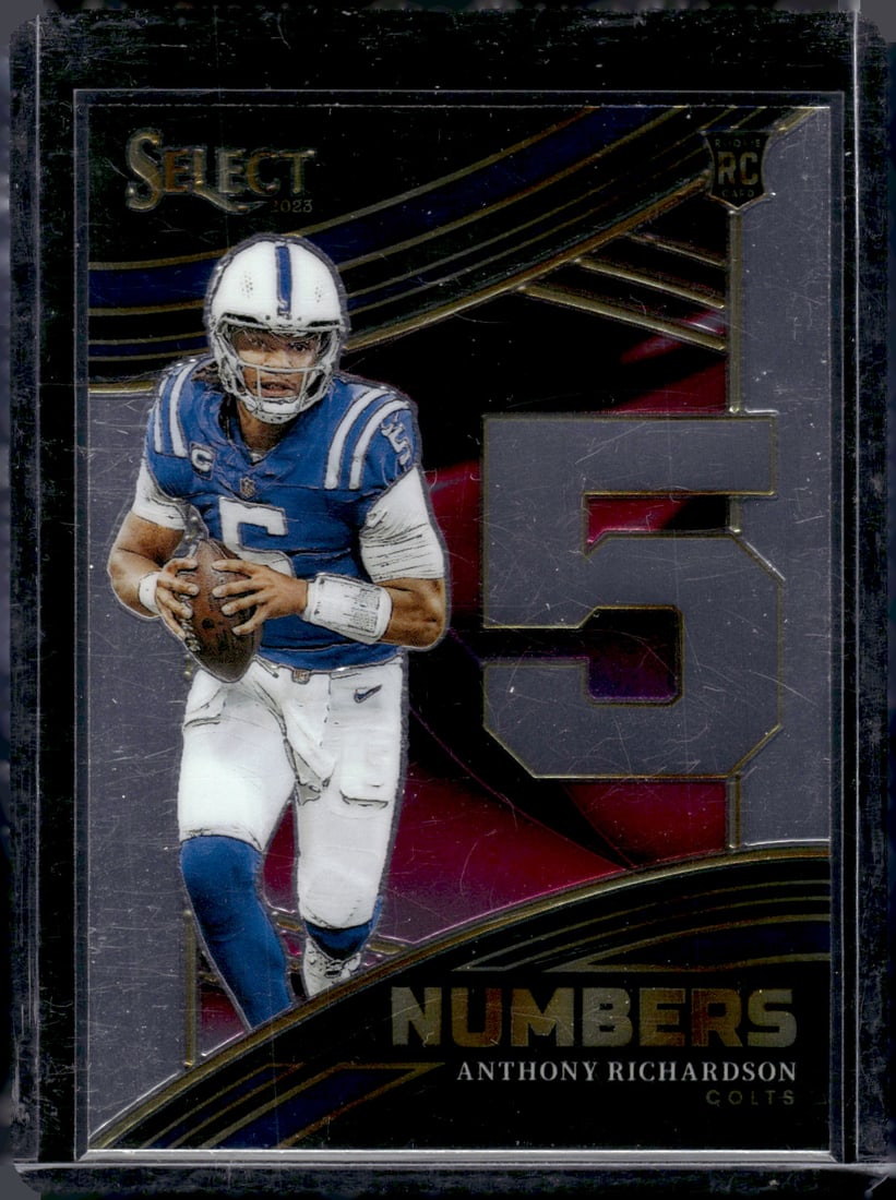 Anthony Richardson Numbers RC 2023 Panini Select #NMB-ARI: Anthony Richardson Numbers RC 2023 Panini Select #NMB-ARI