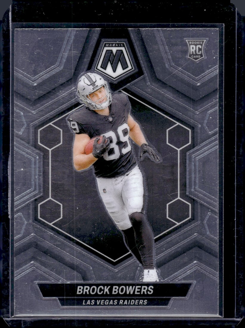 Brock Bowers RC 2024 Panini Mosaic #313: Brock Bowers RC 2024 Panini Mosaic #313