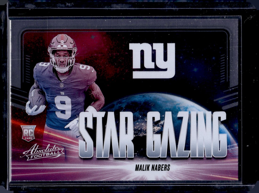 Malik Nabers Stargazing RC 2024 Panini Absolute #SG-MNS: Malik Nabers Stargazing RC 2024 Panini Absolute #SG-MNS