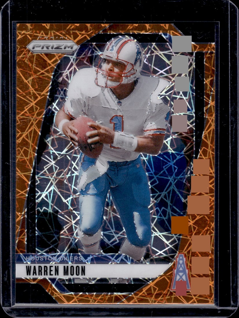 Warren Moon Orange Lazer Prizm 2024 Panini Prizm #298: Warren Moon Orange Lazer Prizm 2024 Panini Prizm #298