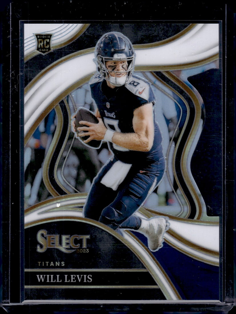 Will Levis White Prizm Club Level Die Cut RC /199 2023 Panini Select #206: Will Levis White Prizm Club Level Die Cut RC /199 2023 Panini Select #206