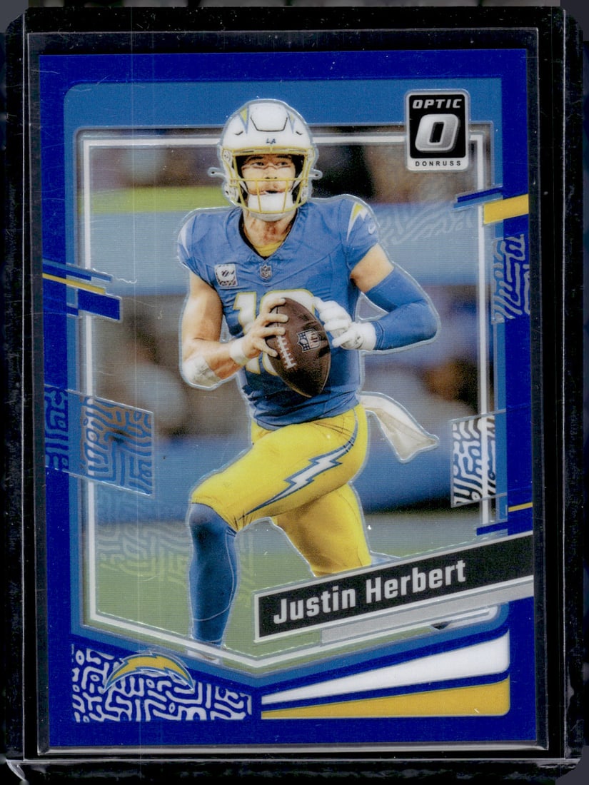 Justin Herbert Blue Prizm /199 2023 Donruss Optic #104 (1 of 2)