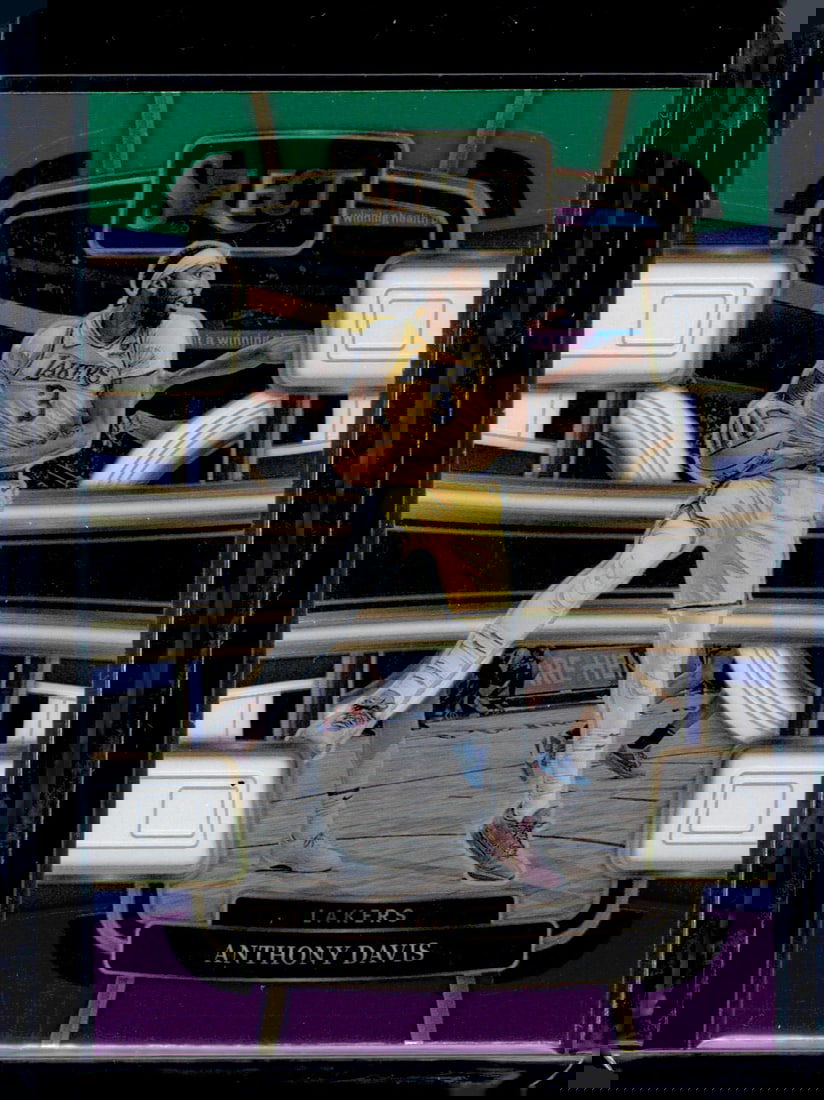 Anthony Davis Green/White/Purple Prizm 2023-24 Panini Select #20 (1 of 2)