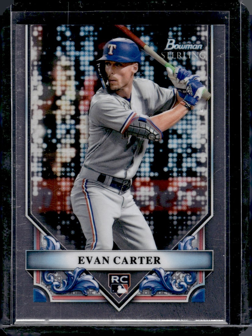 Evan Carter RC 2024 Bowman Sterling #BSR-50: Evan Carter RC 2024 Bowman Sterling #BSR-50