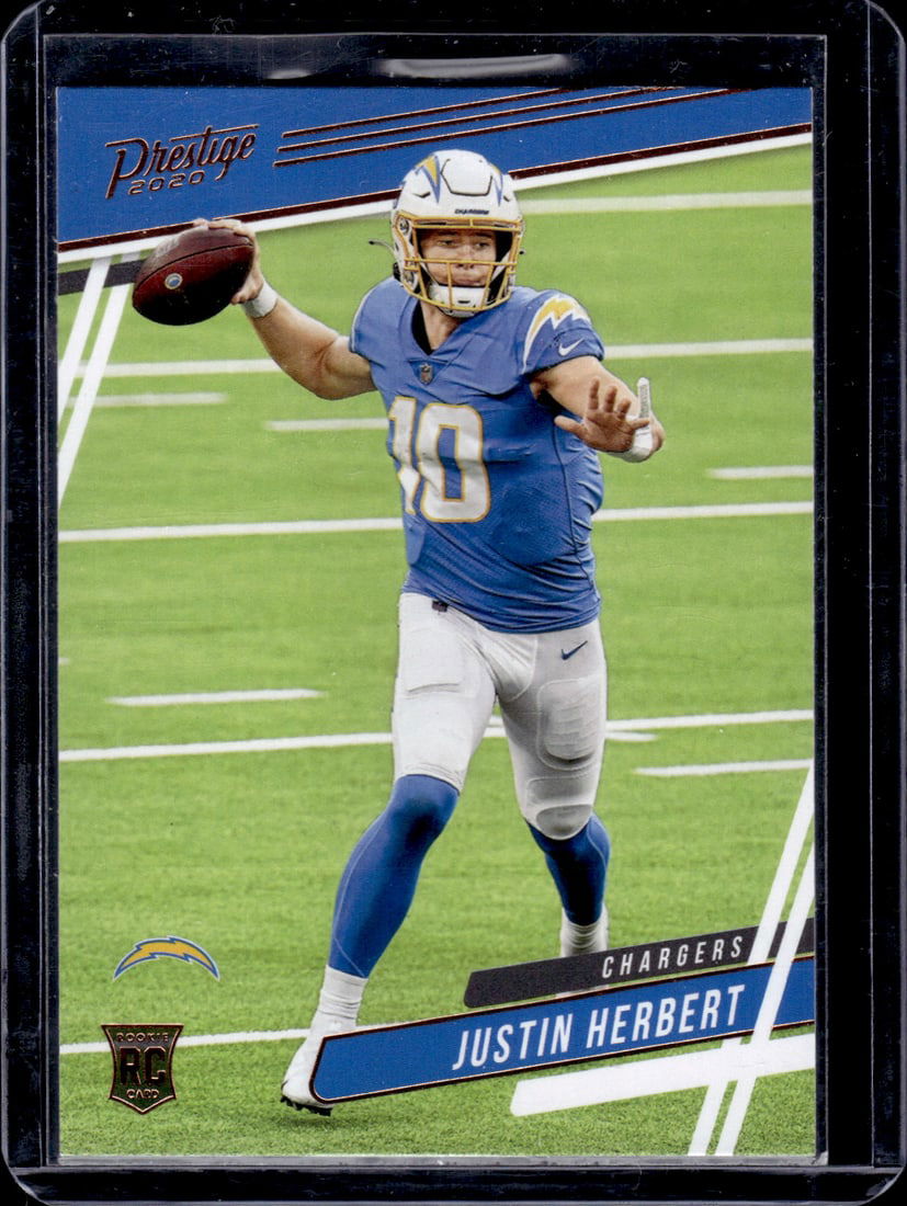 Justin Herbert Bronze Parallel RC 2020 Panini Chronicles Prestige #303 (1 of 2)