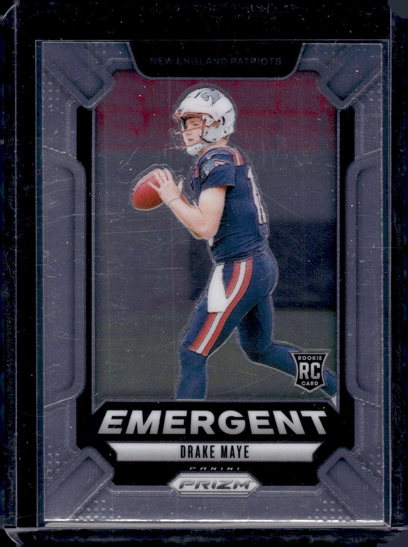 Drake Maye Emergent RC 2024 Panini Prizm #4: Drake Maye Emergent RC 2024 Panini Prizm #4