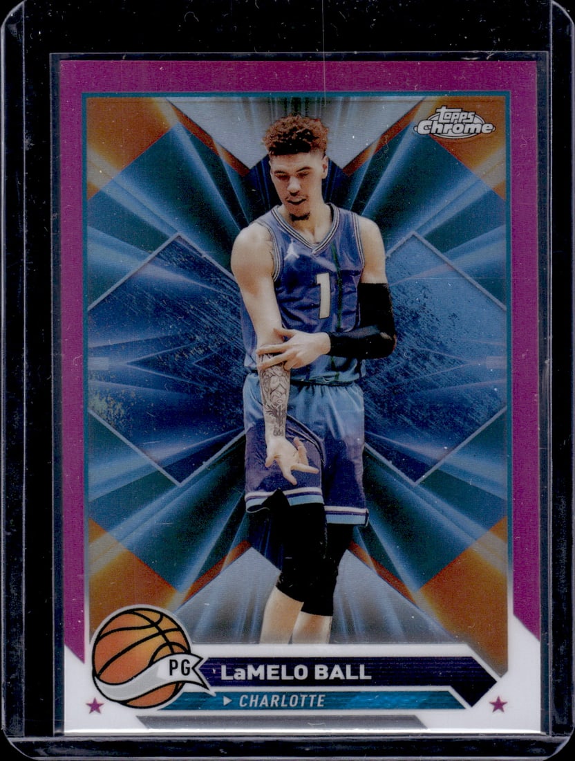 LaMelo Ball Pink Refractor 2023-24 Topps Chrome #41 (1 of 2)