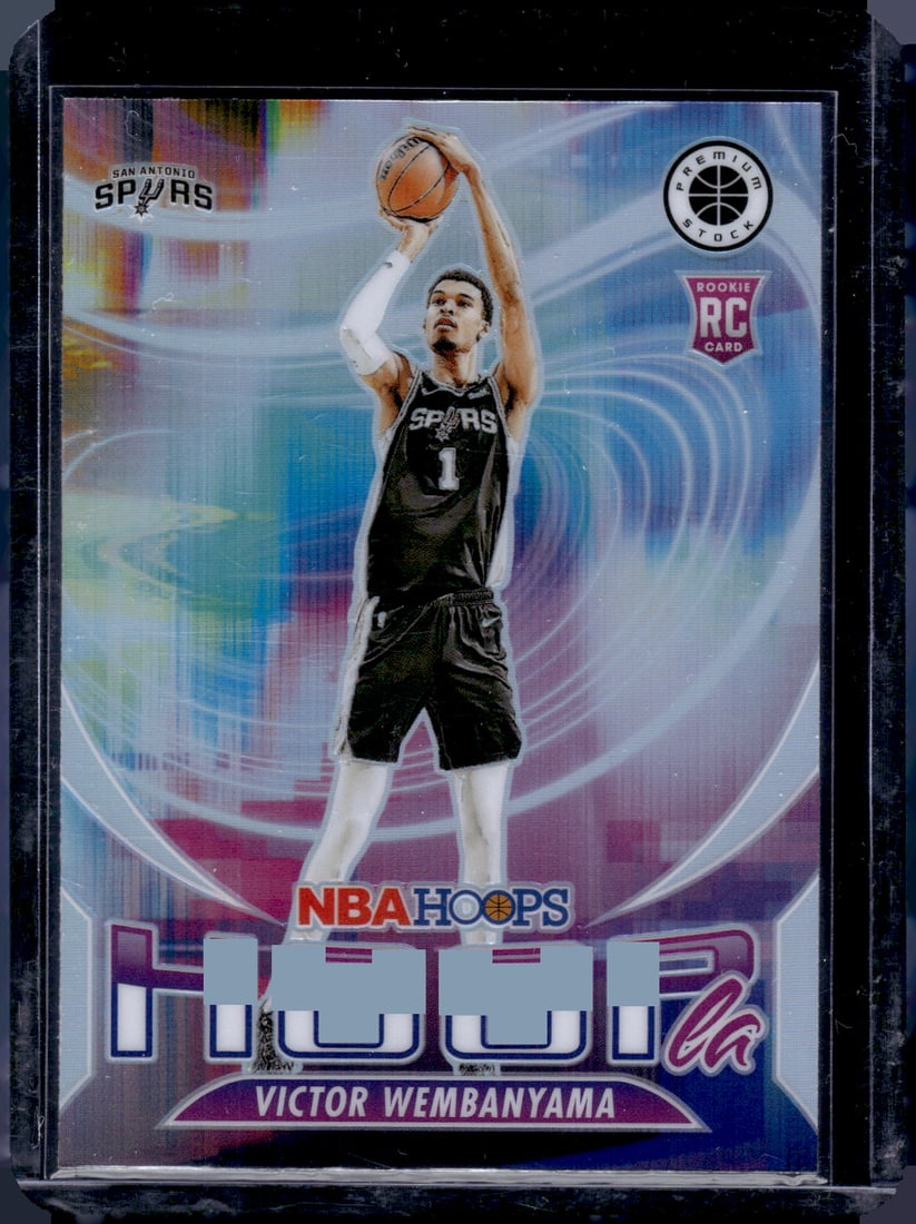 Victor Wembanyama Silver Prizm Hoopla 2023-24 Panini Premium Stock #5: Victor Wembanyama Silver Prizm Hoopla 2023-24 Panini Premium Stock #5