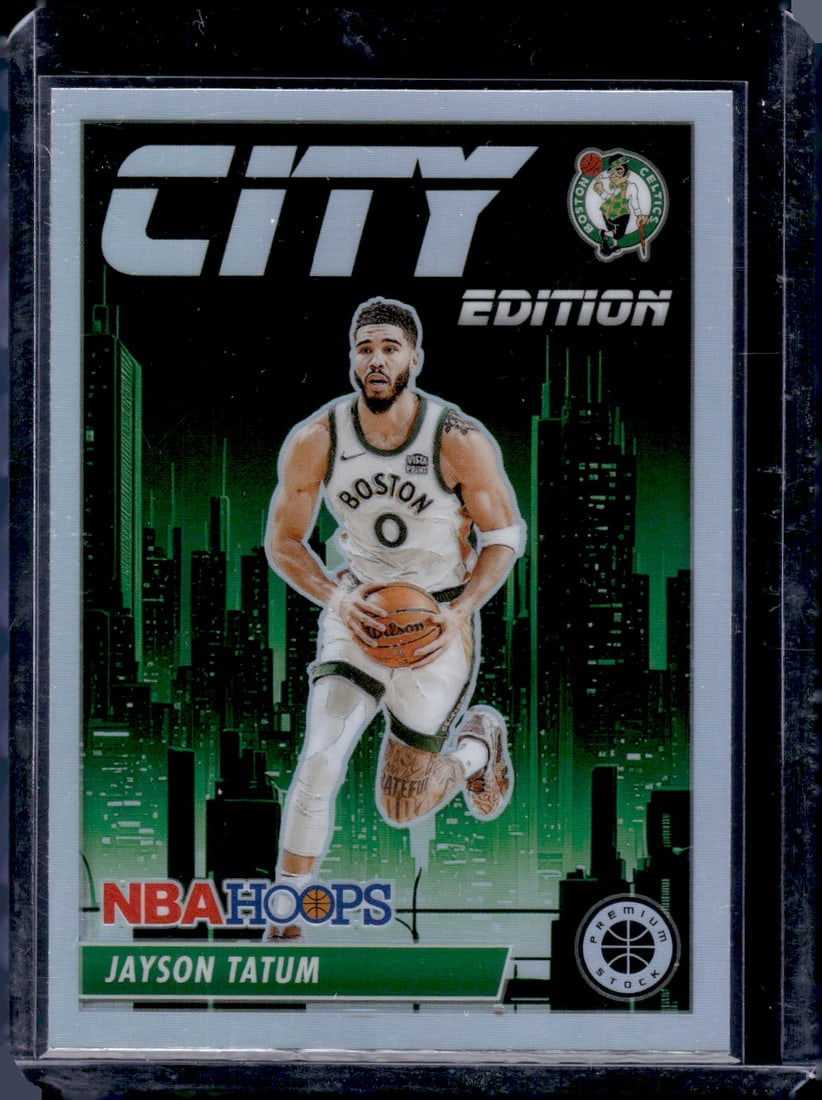 Jayson Tatum City Edition Silver Prizm 2023-24 Panini Premium Stock #3: Jayson Tatum City Edition Silver Prizm 2023-24 Panini Premium Stock #3