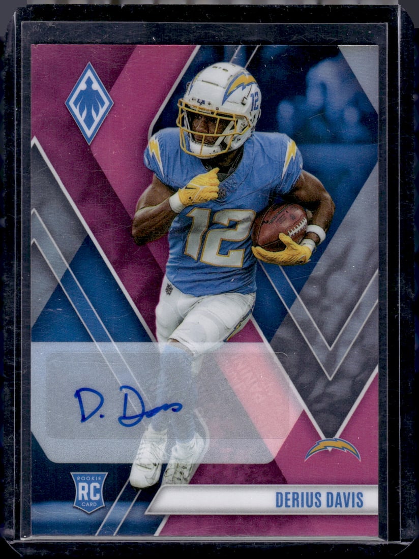 Derius Davis Pink Refractor RC Auto /99 2023 Panini Phoenix #190 (1 of 2)