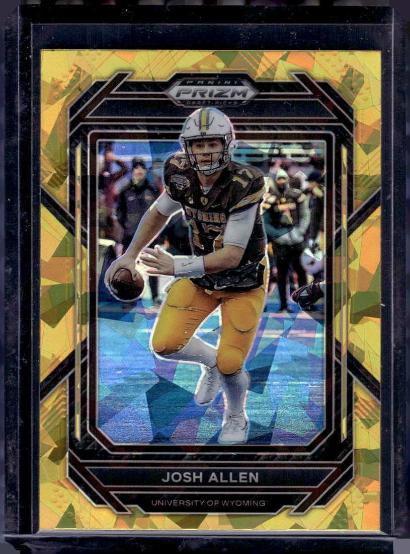 Josh Allen Gold Cracked Ice Prizm 2023 Panini Prizm Draft Picks #58 (1 of 2)
