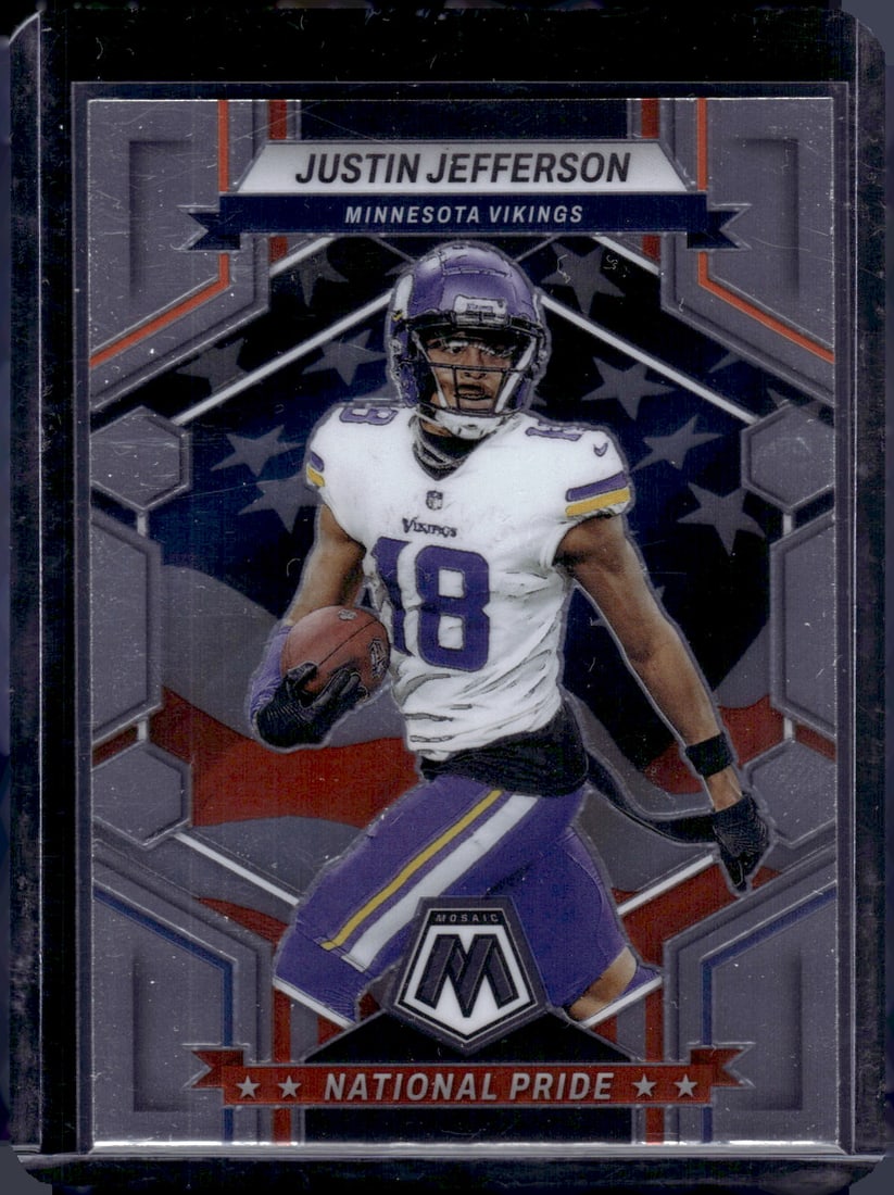 Justin Jefferson National Pride 2023 Panini Mosaic #265: Justin Jefferson National Pride 2023 Panini Mosaic #265