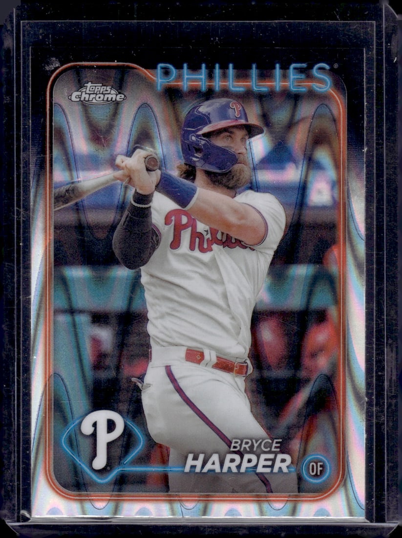 Bryce Harper Raywave Refractor 2024 Topps Chrome #62 (1 of 2)
