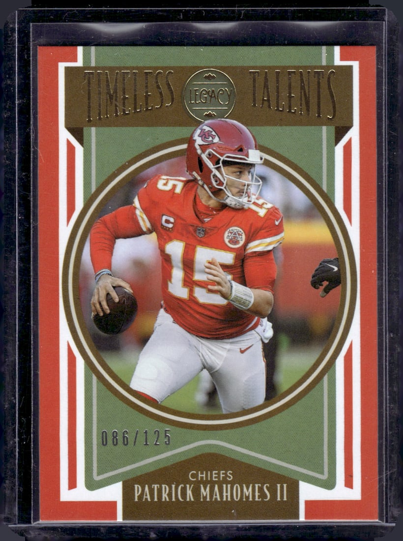Patrick Mahomes Timeless Talents Orange /125 2022 Panini Legacy #TT-1 (1 of 2)