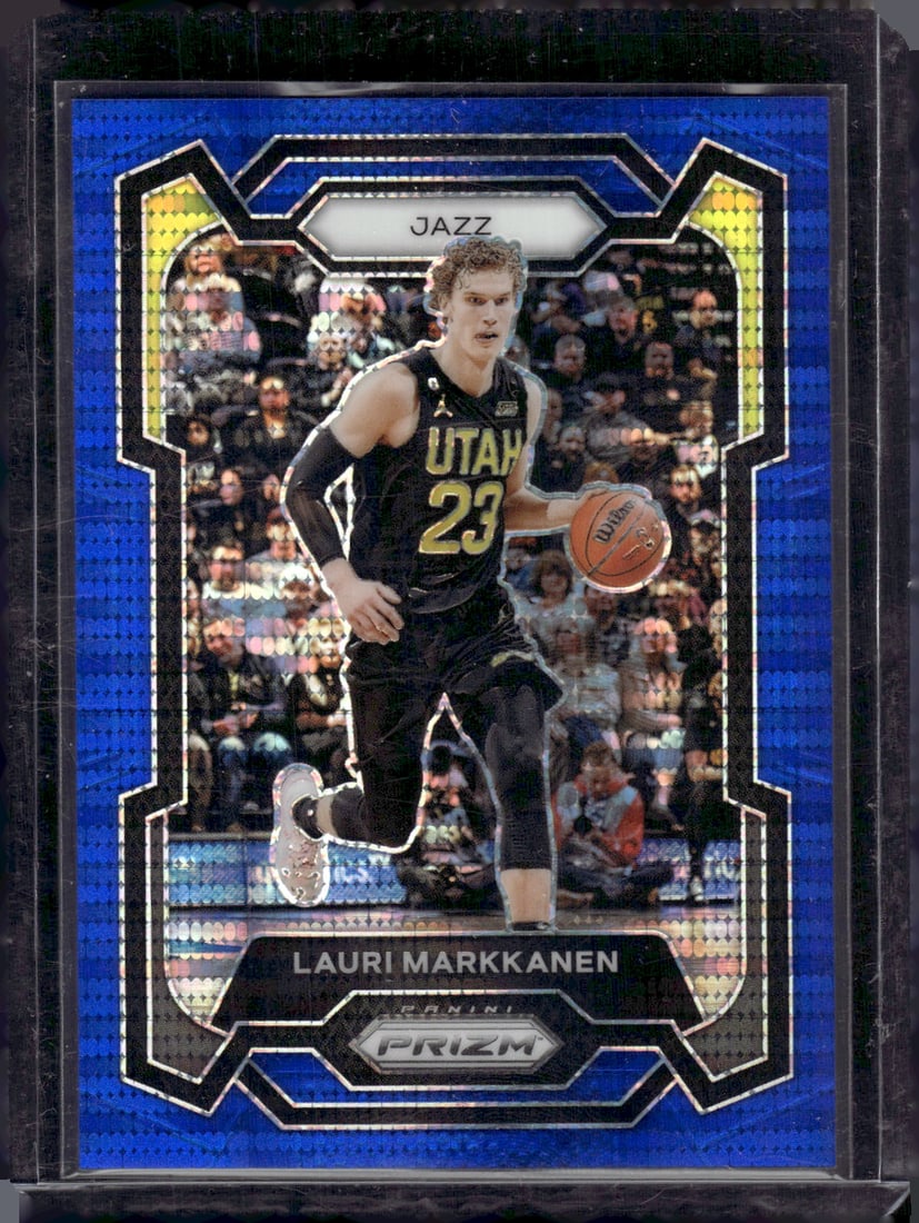 Lauri Markkanen Blue Seismic Prizm 01/99 1st on Print 2023-24 Panini Prizm #93 (1 of 2)