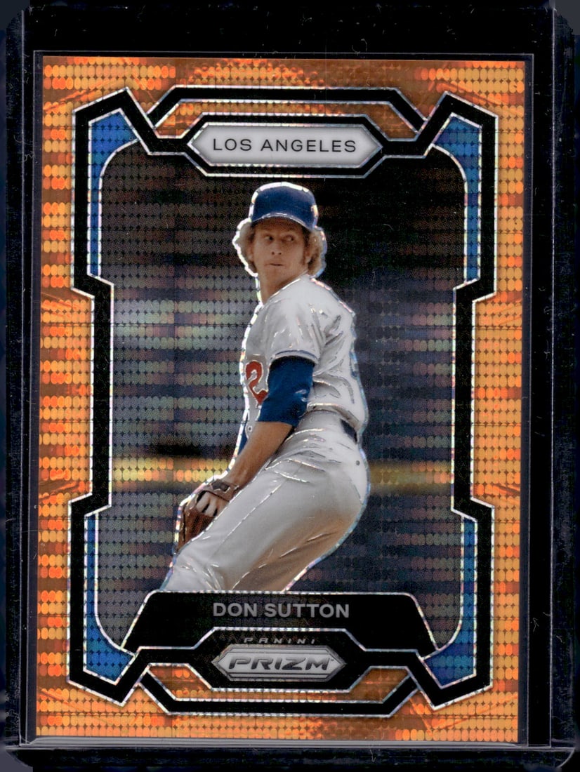 Don Sutton Orange Pulsar Prizm /399 2024 Panini Prizm #56: Don Sutton Orange Pulsar Prizm /399 2024 Panini Prizm #56