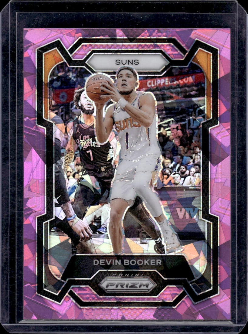 Devin Booker Pink Cracked Ice Prizm 2023-24 Panini Prizm #58 (1 of 2)