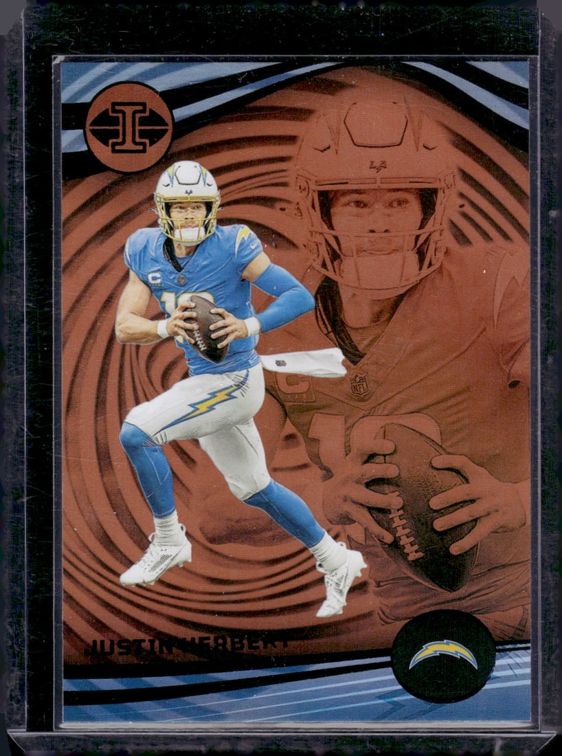 Justin Herbert Orange Parallel 2023 Panini Illusions #62 (1 of 2)