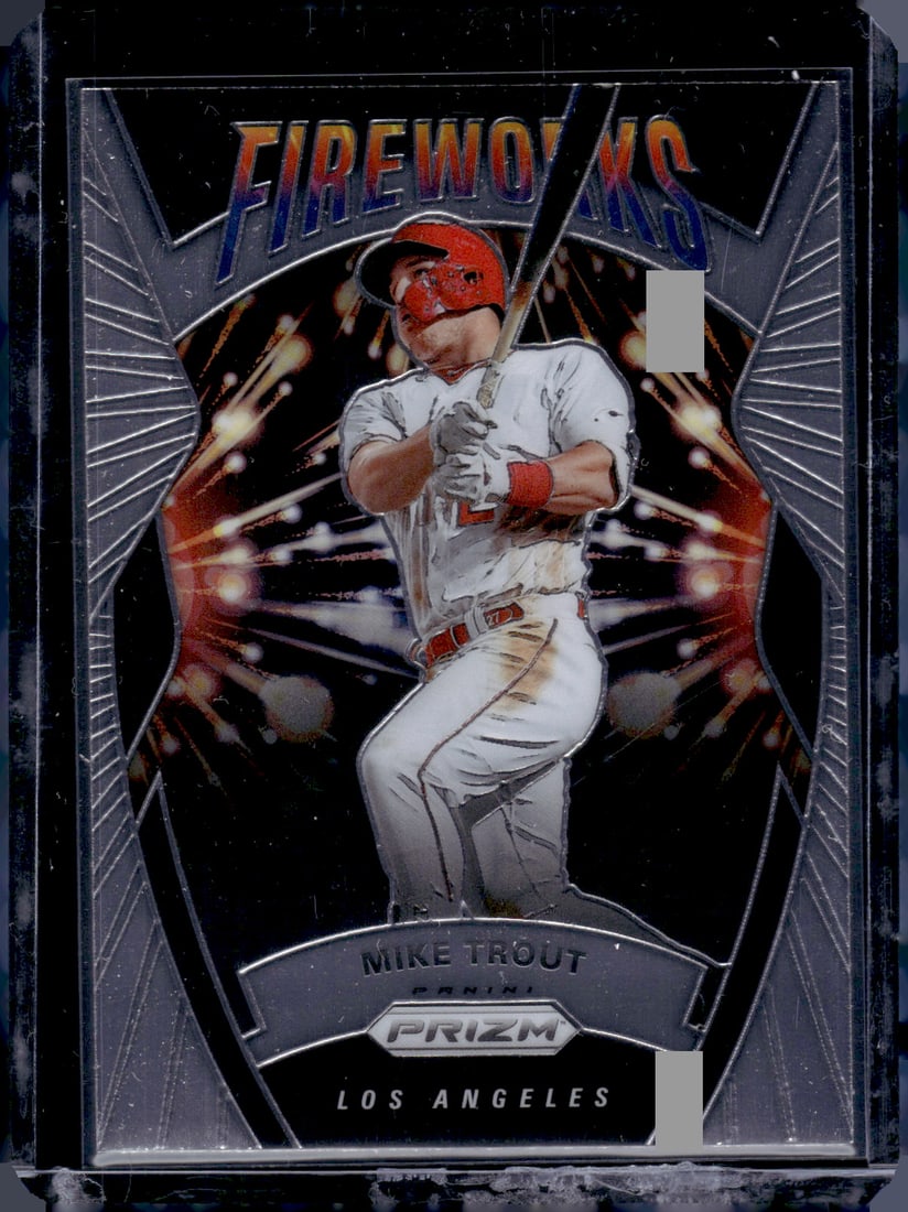 MIke Trout Fireworks 2020 Panini Prizm #F-6: MIke Trout Fireworks 2020 Panini Prizm #F-6