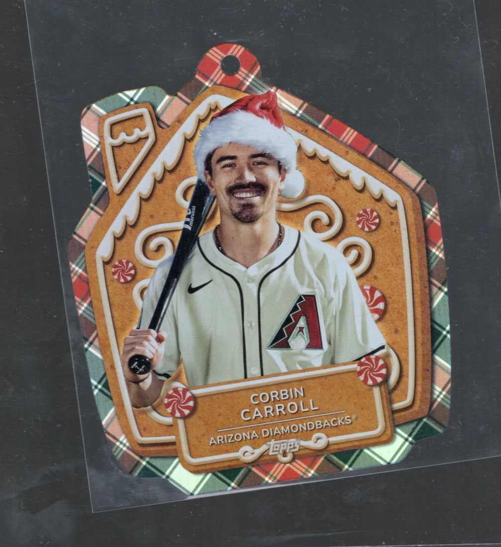 Corbin Carroll 2024 Topps Holiday Ornament Refractor #MLBO-2: Corbin Carroll 2024 Topps Holiday Ornament Refractor #MLBO-2