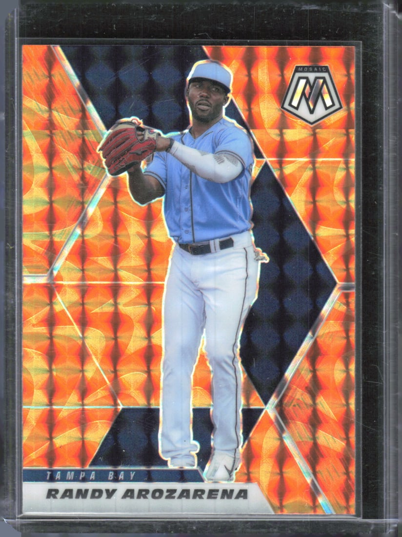 Randy Arozarena Reactive Orange 2021 Panini Mosaic #25 (1 of 2)