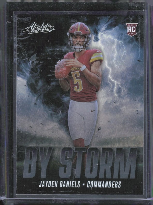 Jayden Daniels By Storm 2024 Panini Absolute #BS-JDS (1 of 2)