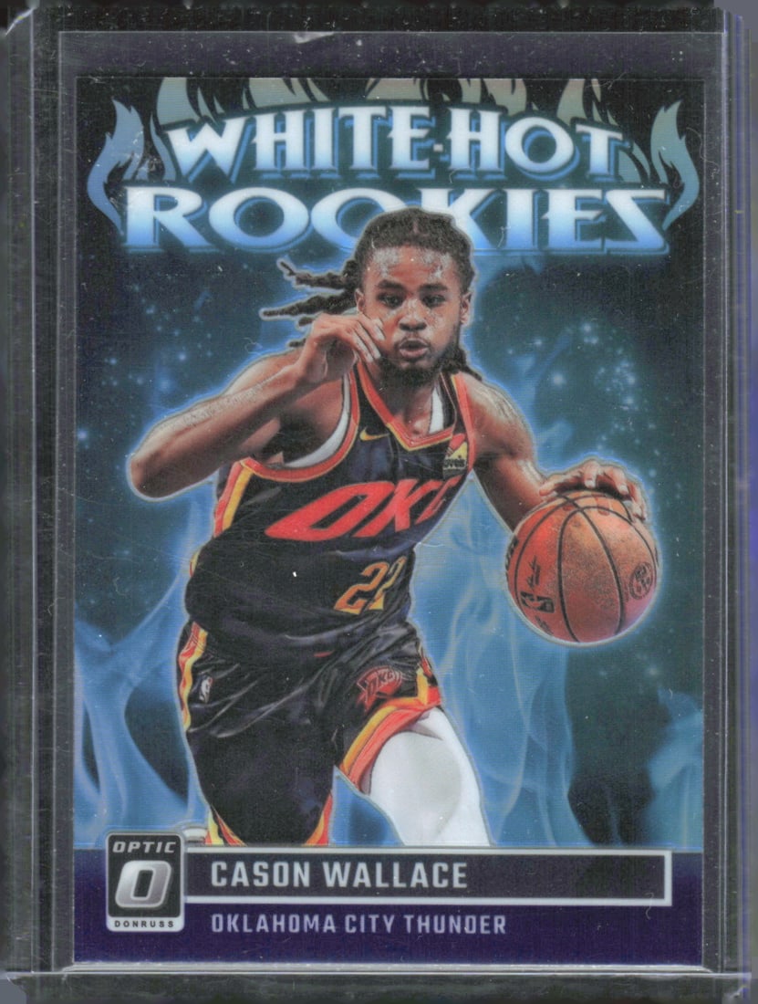 Cason Wallace Silver Holo Prizm White Hot Rookies 2023-24 Donruss Optic #3: Cason Wallace Silver Holo Prizm White Hot Rookies 2023-24 Donruss Optic #3