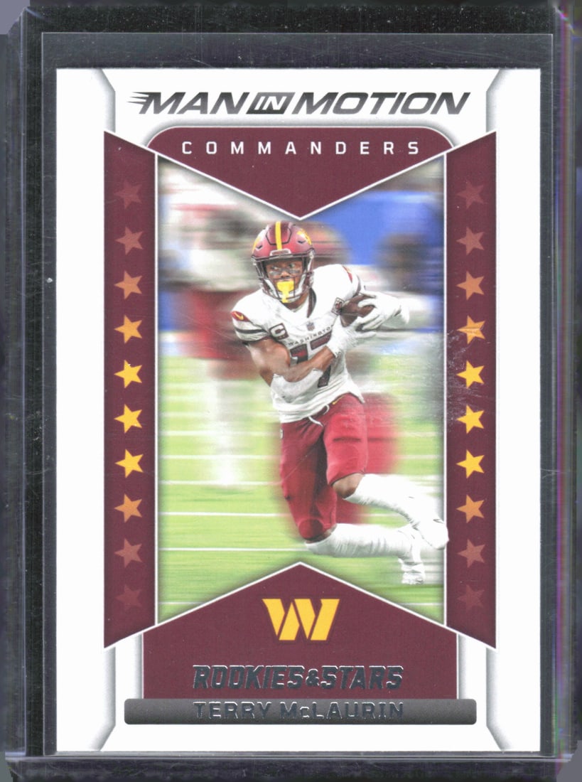 Terry McLaurin Man In Motion 2022 Panini Rookies & Stars #MM-23: Terry McLaurin Man In Motion 2022 Panini Rookies & Stars #MM-23