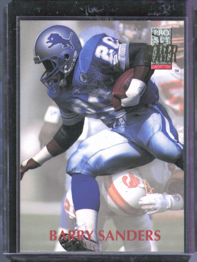 Barry Sanders Vintage Football Card 1992 Pro Set Power #20: Barry Sanders Vintage Football Card 1992 Pro Set Power #20