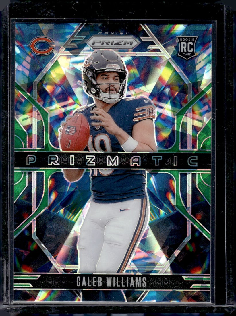 Caleb Williams Green Cracked Ice Prizmatic RC 2024 Panini Prizm #1 (1 of 2)