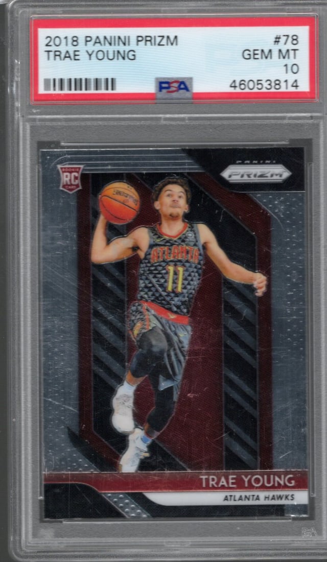 Trae Young RC 2018-19 Panini Prizm #78 PSA 10 (1 of 2)