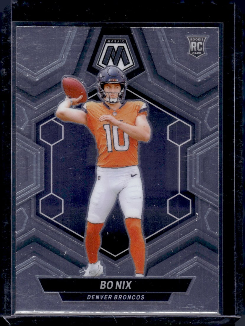 Bo Nix RC 2024 Panini Mosaic #312: Bo Nix RC 2024 Panini Mosaic #312