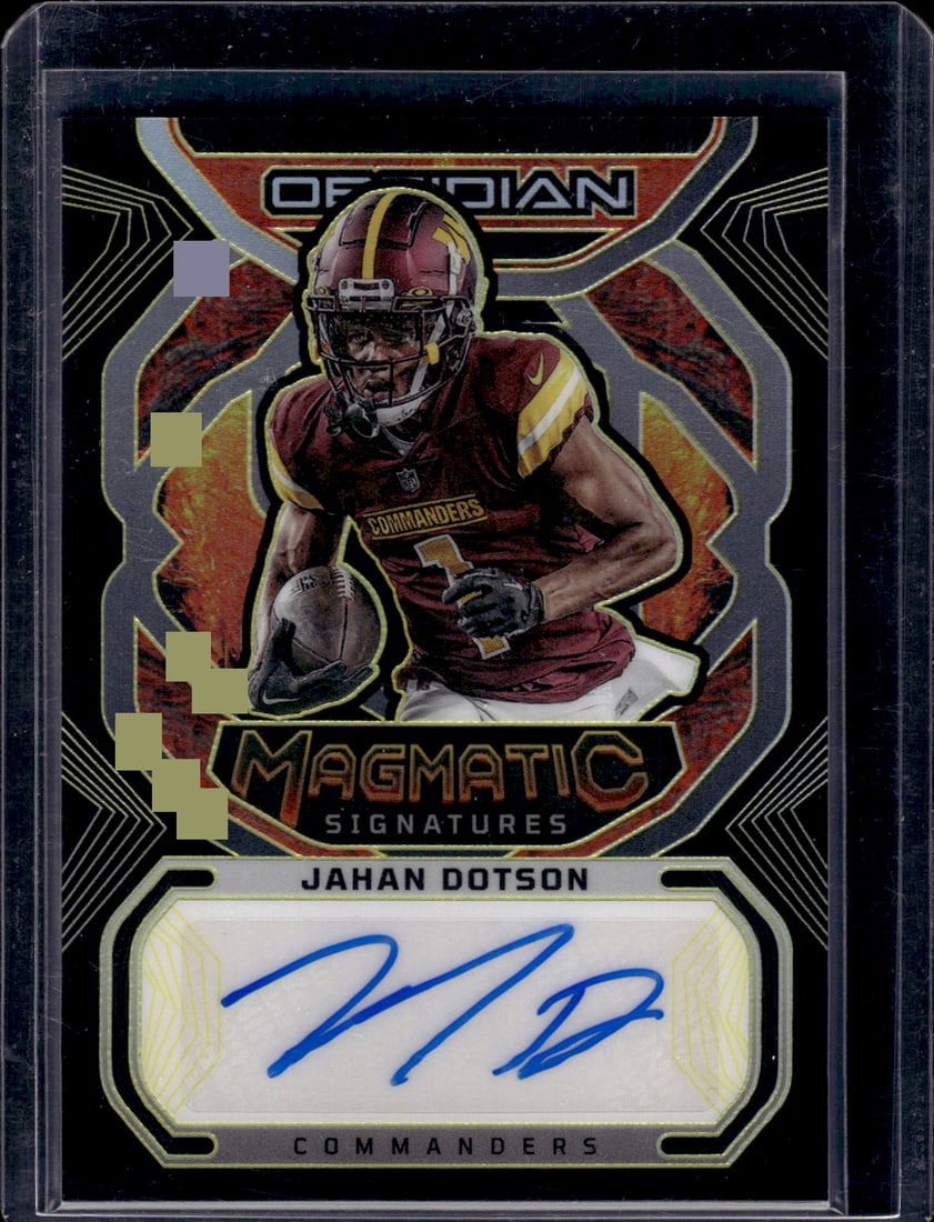 Jahan Dotson Magmatic Gold Auto /10 2023 Panini Obsidian #MAG-JDO (1 of 2)