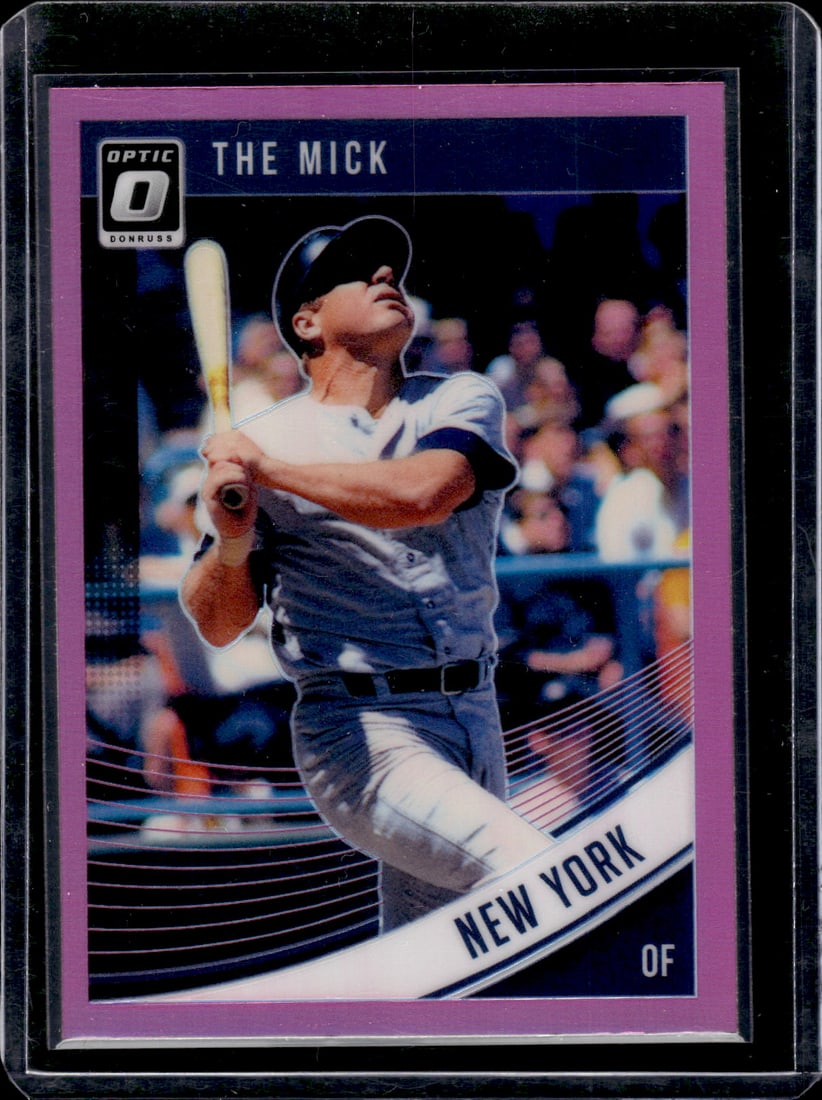 Mickey Mantle Pink Prizm 2018 Donruss Optic #165: Mickey Mantle Pink Prizm 2018 Donruss Optic #165