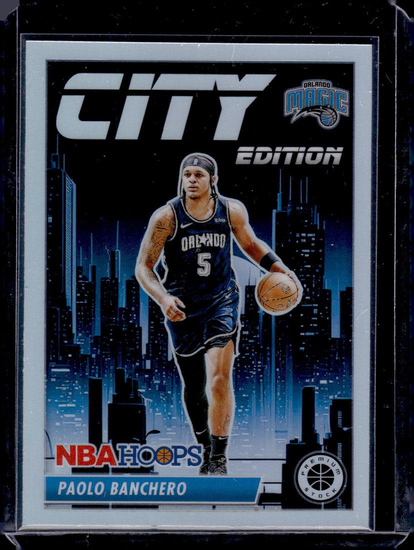 Paolo Banchero City Edition Silver Prizm 2023-24 Panini Premium Stock #10: Paolo Banchero City Edition Silver Prizm 2023-24 Panini Premium Stock #10